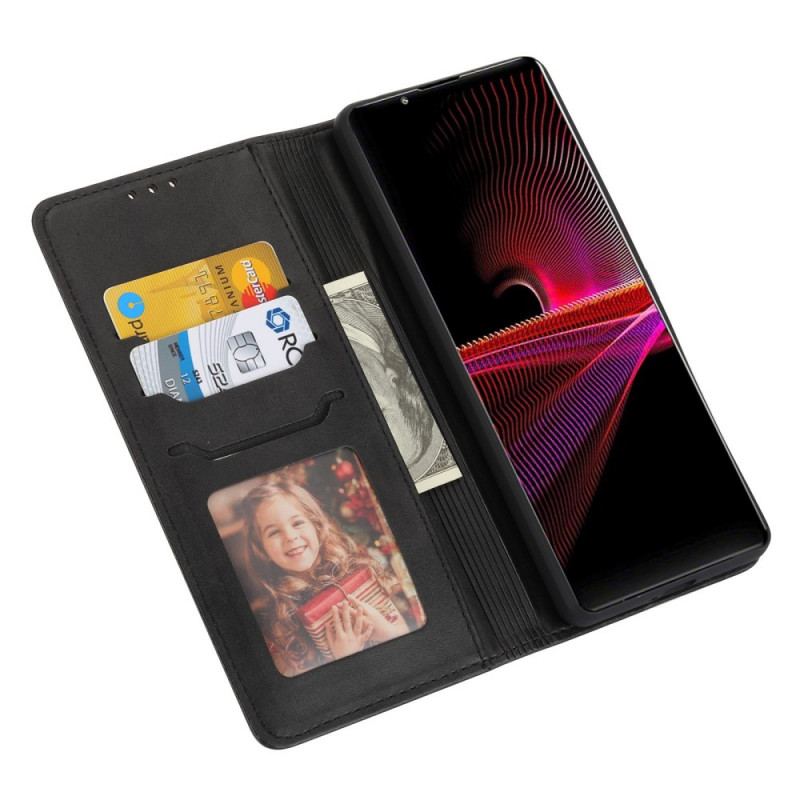 Capa De Couro Para Sony Xperia 1 IV Gato Fofo Demais