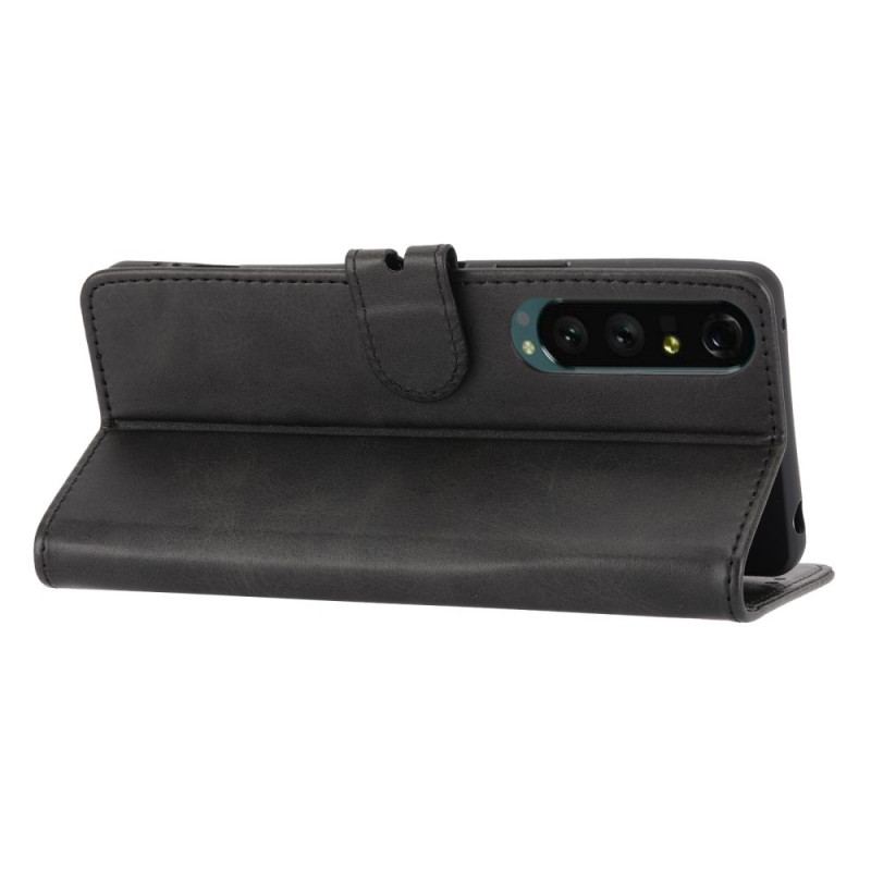 Capa De Couro Para Sony Xperia 1 IV Gato Fofo Demais