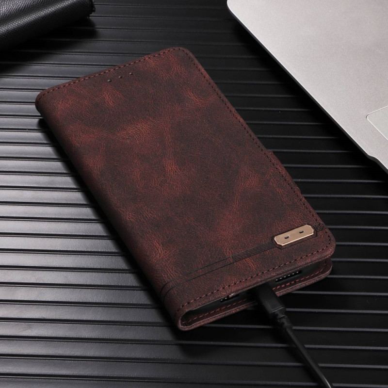 Capa De Couro Para Sony Xperia 1 IV Refinamento Luxuoso