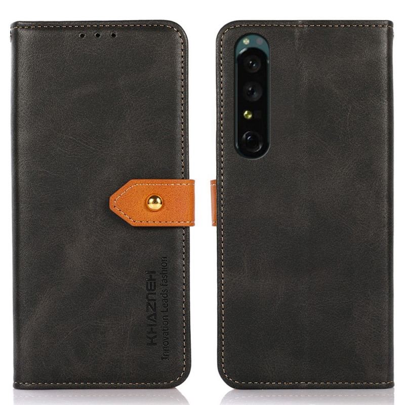 Capa Flip Para Sony Xperia 1 IV Com Alça Khazneh