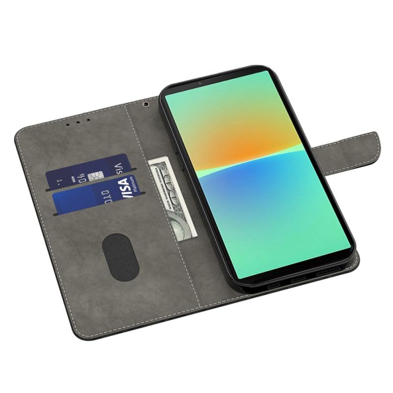 Capa Flip Para Sony Xperia 1 IV De Cordão Apenas Gatos Tangas