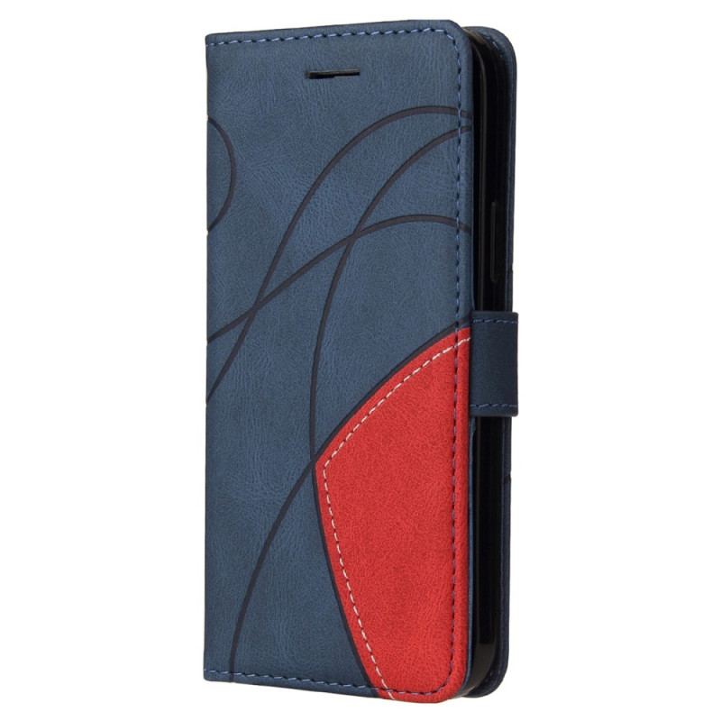 Capa Flip Para Sony Xperia 1 IV De Cordão Correia De Dois Tons