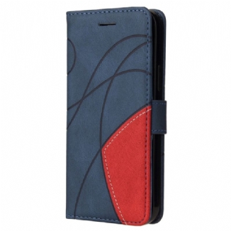 Capa Flip Para Sony Xperia 1 IV De Cordão Correia De Dois Tons