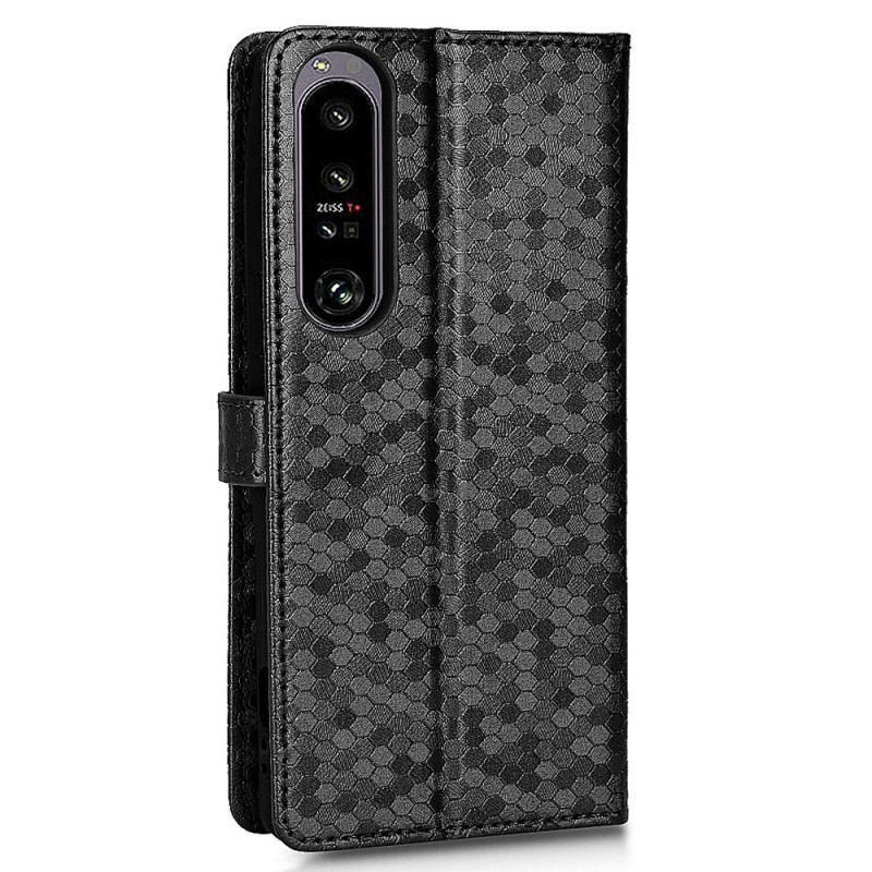 Capa Flip Para Sony Xperia 1 IV De Cordão Design Strappy 3d