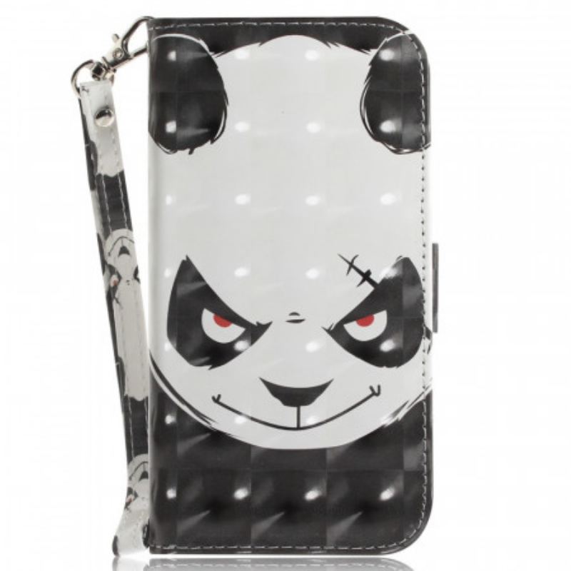 Capa Flip Para Sony Xperia 1 IV De Cordão Strappy Panda