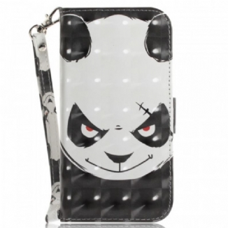 Capa Flip Para Sony Xperia 1 IV De Cordão Strappy Panda