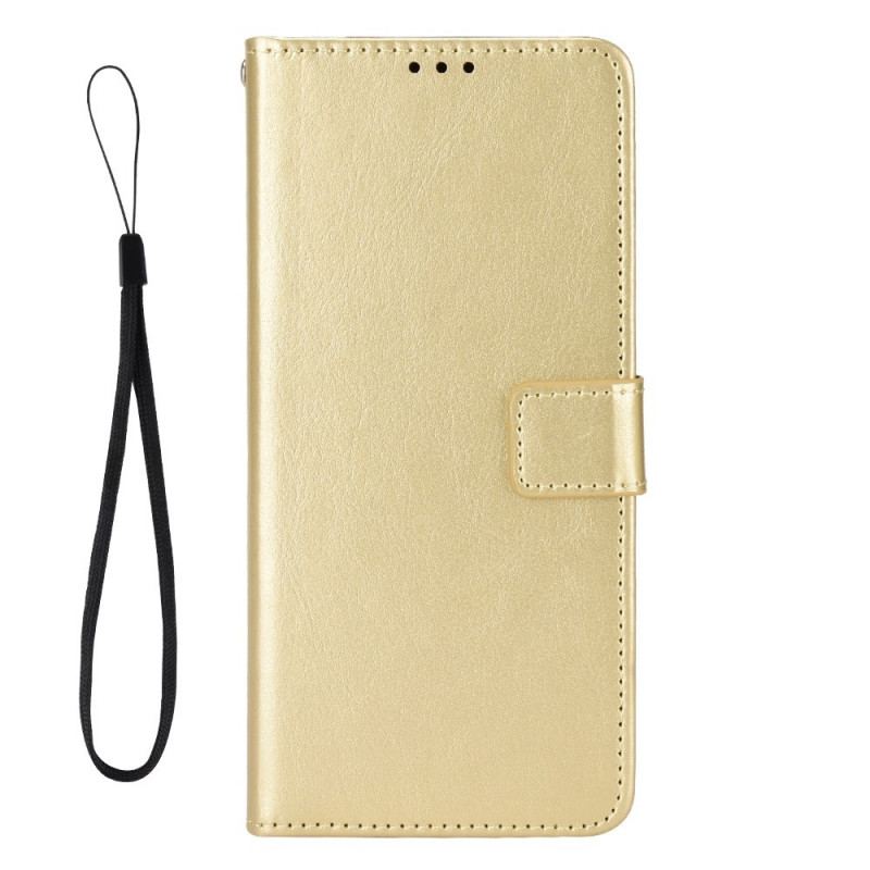 Capa Flip Para Sony Xperia 1 IV De Cordão Tiras Chamativas