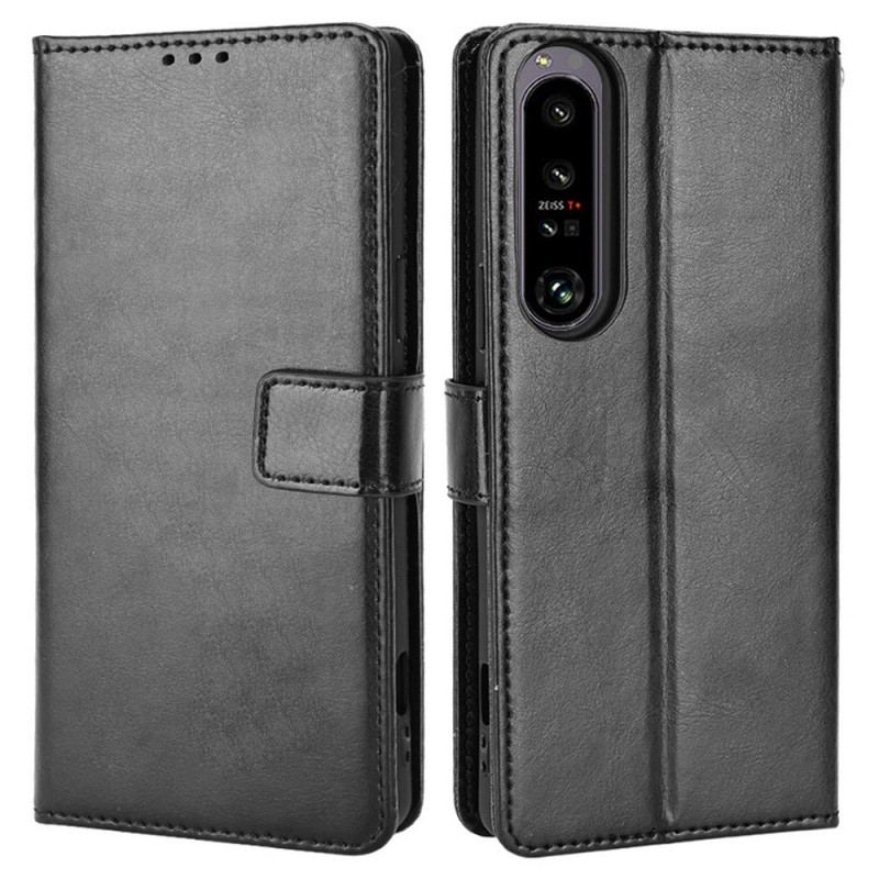 Capa Flip Para Sony Xperia 1 IV De Cordão Tiras Chamativas