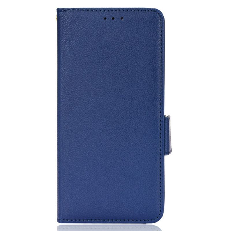 Capa Flip Para Sony Xperia 1 IV Estilo Tradicional De Couro Lichia