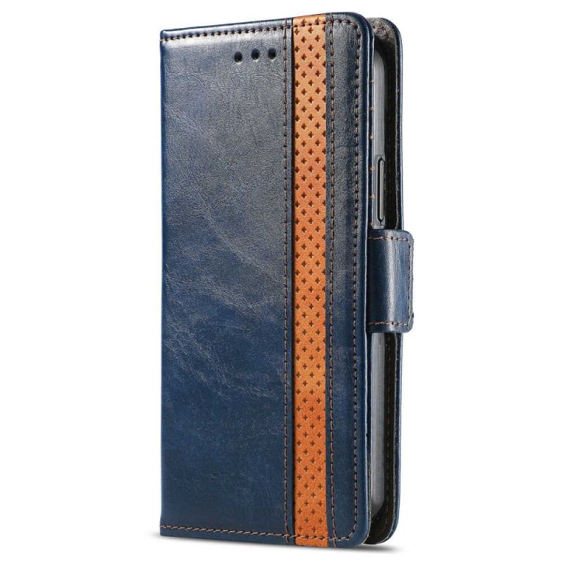 Capa Flip Para Sony Xperia 1 IV Fecho Duplo Bicolor