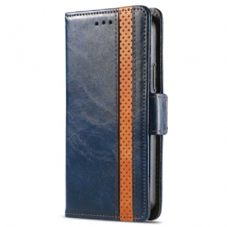 Capa Flip Para Sony Xperia 1 IV Fecho Duplo Bicolor