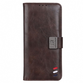 Capa Flip Para Sony Xperia 1 IV Fecho Prata Tricolor