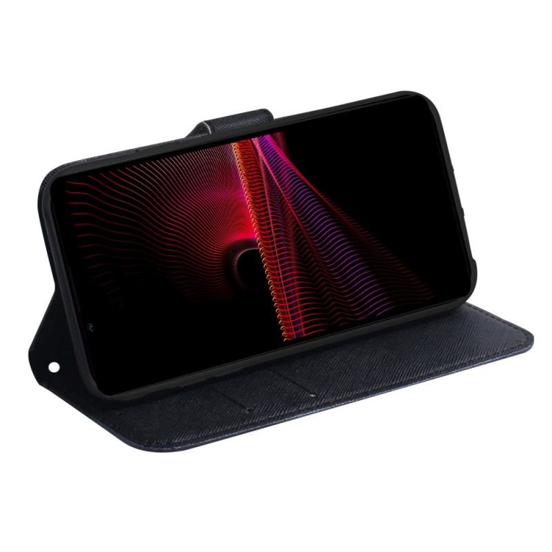 Capa Flip Para Sony Xperia 1 IV Leão Sonhador