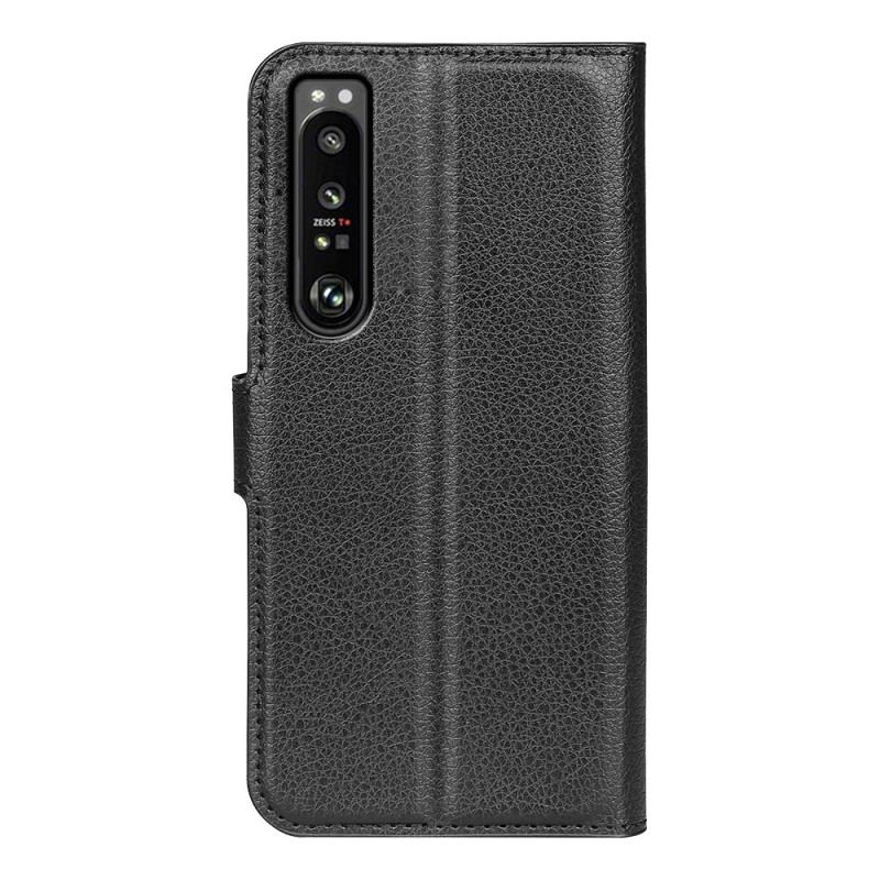 Capa Flip Para Sony Xperia 1 IV Lichia Clássica