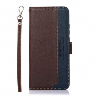 Capa Flip Para Sony Xperia 1 IV Rfid Estilo Lichia