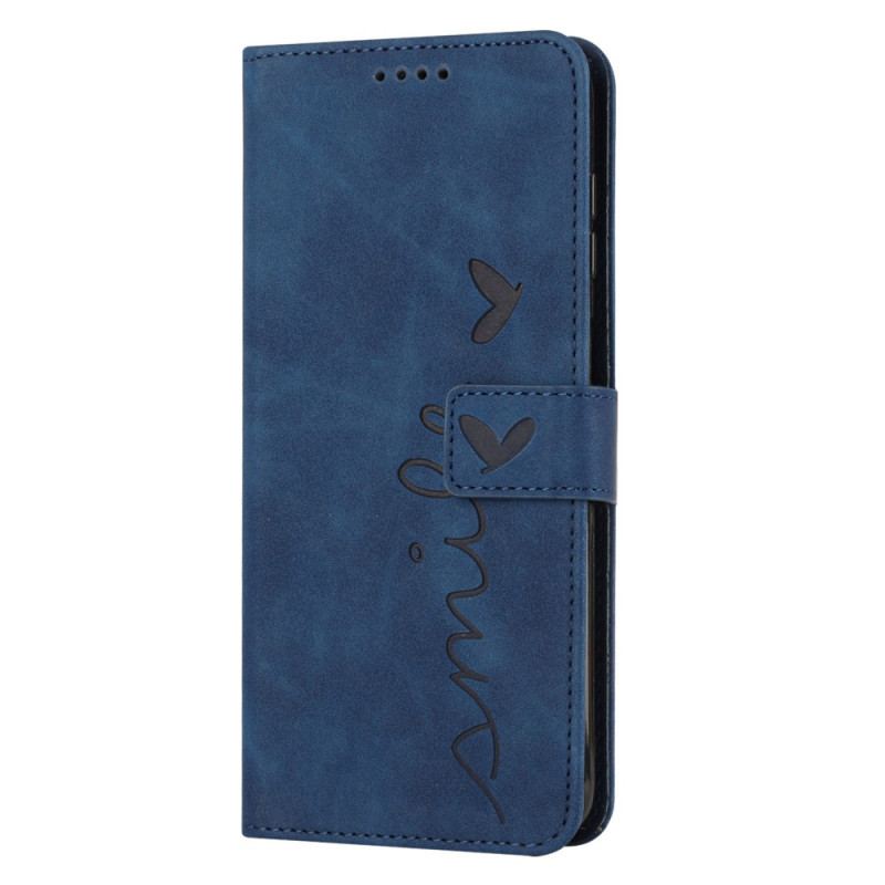 Capa Flip Para Sony Xperia 1 IV Sorria Com Cordão