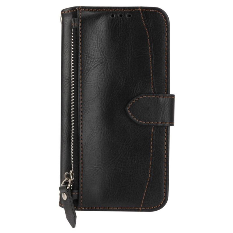 Capa Flip Para Sony Xperia 1 IV Capa Tipo Carteira Carteira Com Cordão E Alça De Ombro