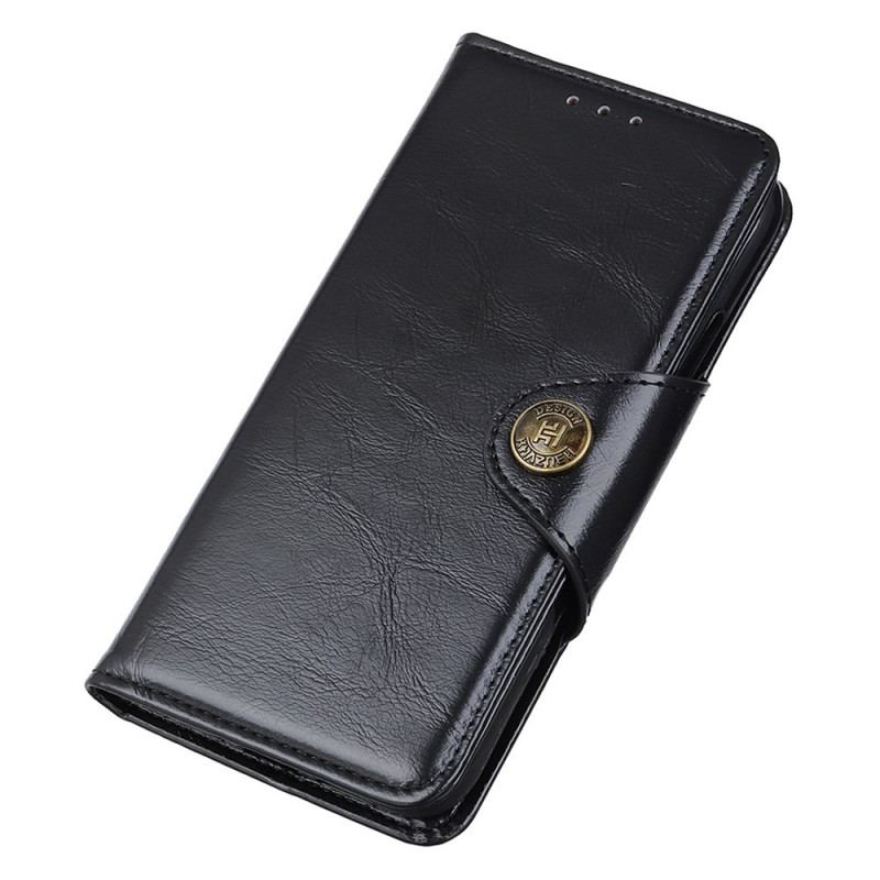 Capa Folio Para Sony Xperia 1 IV Botão De Fecho