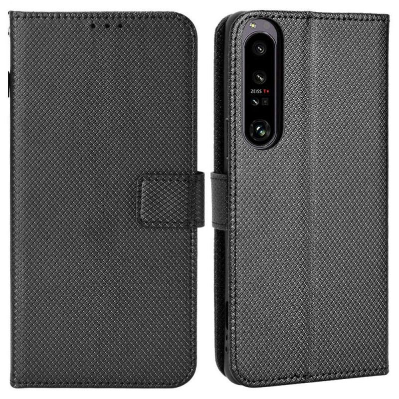 Capa Folio Para Sony Xperia 1 IV Estilizado Com Alça