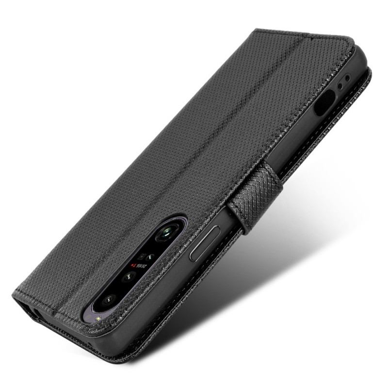 Capa Folio Para Sony Xperia 1 IV Estilizado Com Alça