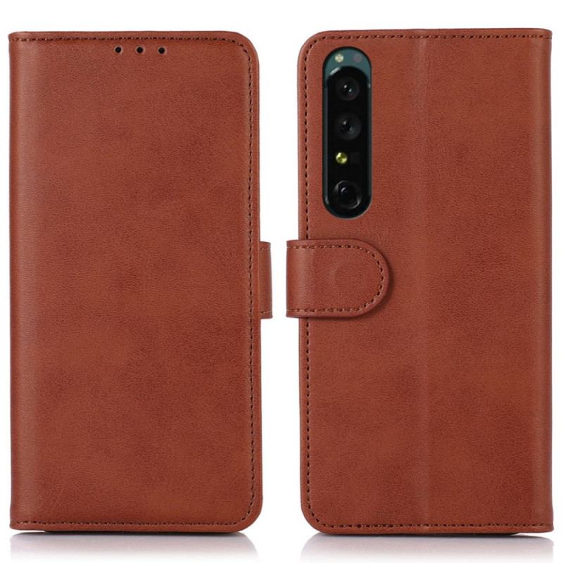 Capa Folio Para Sony Xperia 1 IV Estilo De Couro