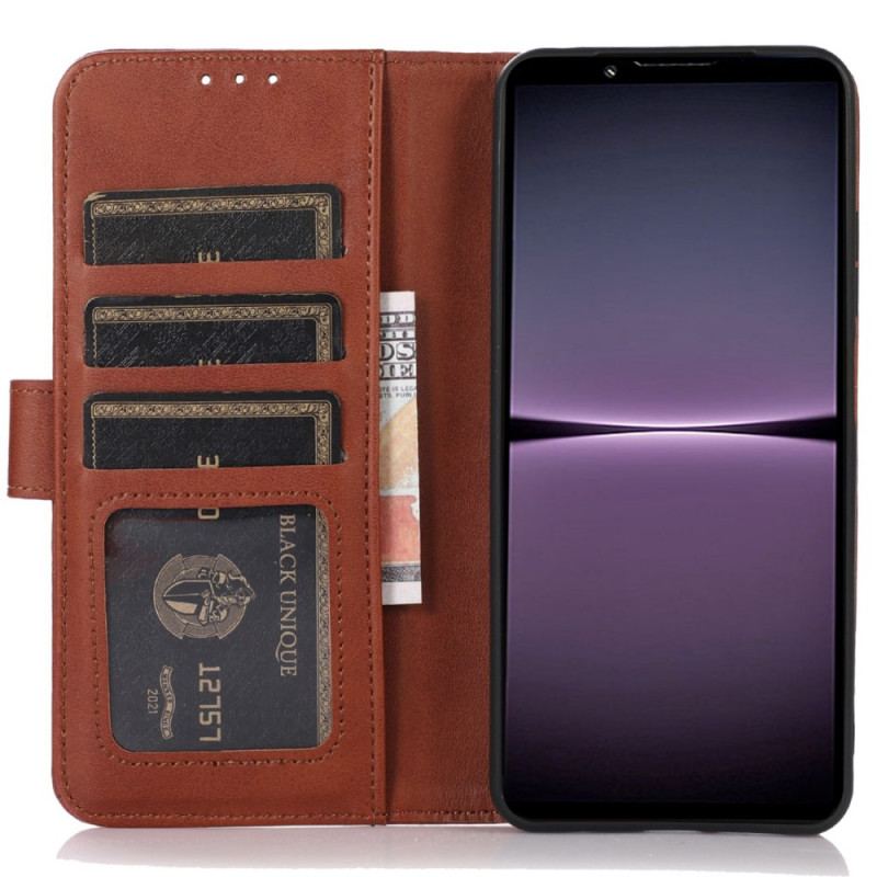 Capa Folio Para Sony Xperia 1 IV Estilo De Couro