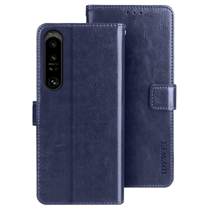 Capa Folio Para Sony Xperia 1 IV Imitação De Couro Idewei