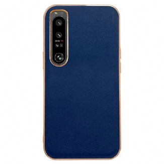 Capa Para Sony Xperia 1 IV Cor De Couro Genuíno