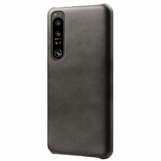 Capa Para Sony Xperia 1 IV Efeito Couro