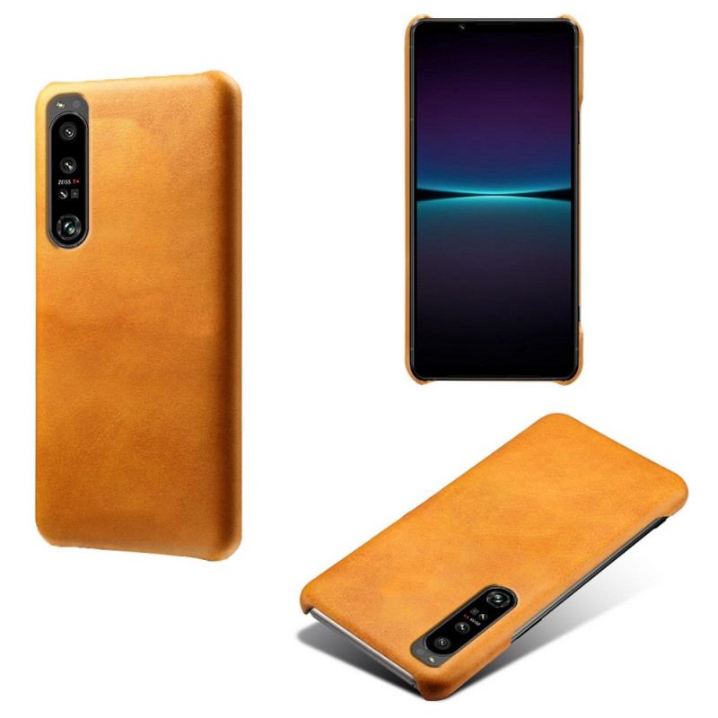 Capa Para Sony Xperia 1 IV Efeito Couro