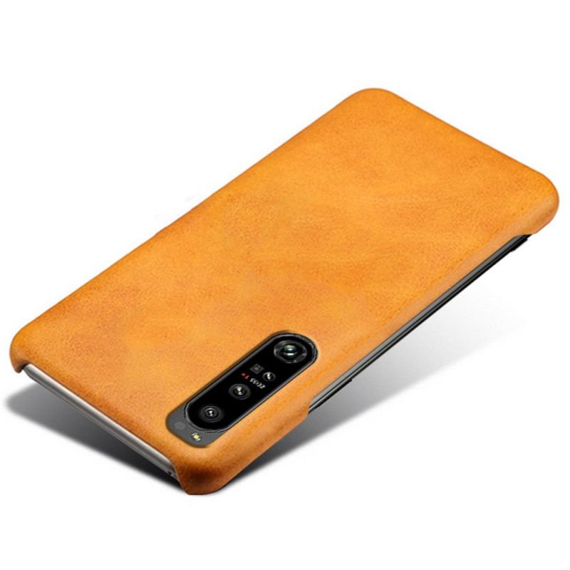 Capa Para Sony Xperia 1 IV Efeito Couro