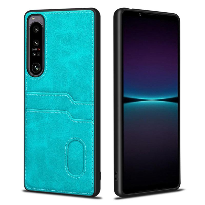 Capa Para Sony Xperia 1 IV Titular De Cartão Duplo