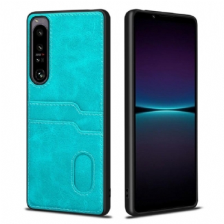 Capa Para Sony Xperia 1 IV Titular De Cartão Duplo