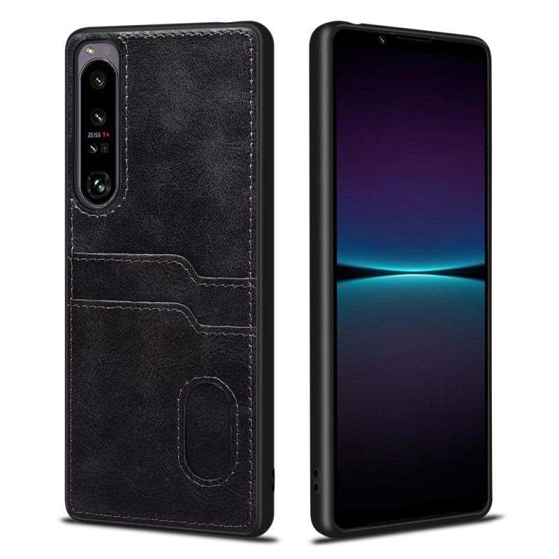 Capa Para Sony Xperia 1 IV Titular De Cartão Duplo