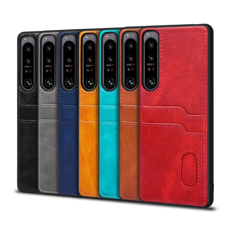 Capa Para Sony Xperia 1 IV Titular De Cartão Duplo