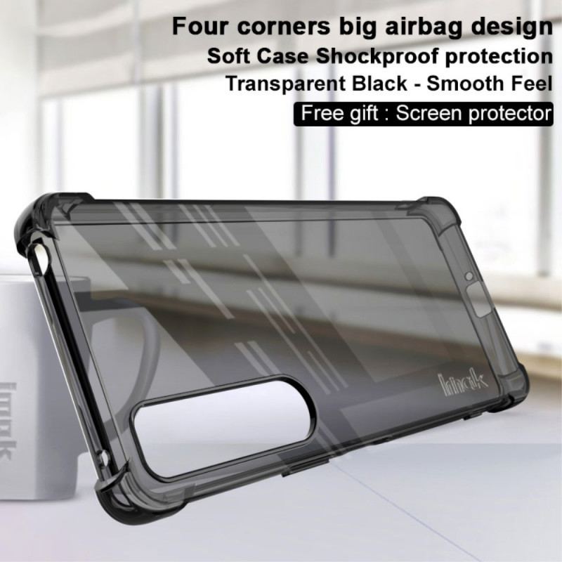 Capa Para Sony Xperia 1 IV Transparente Com Filme De Tela Imak