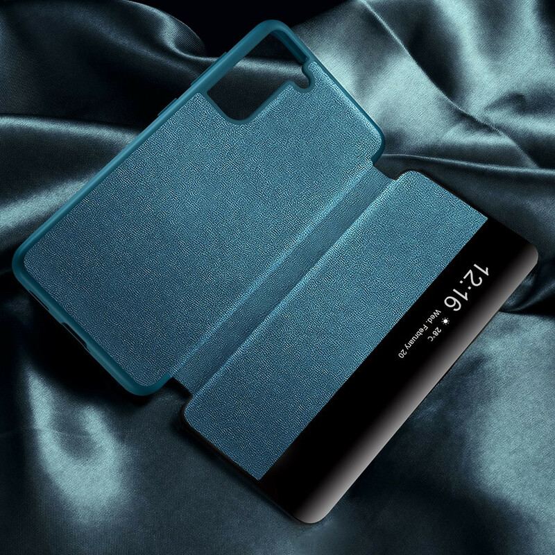 Capa De Celular Para Samsung Galaxy S21 FE Couro Sintético Texturizado