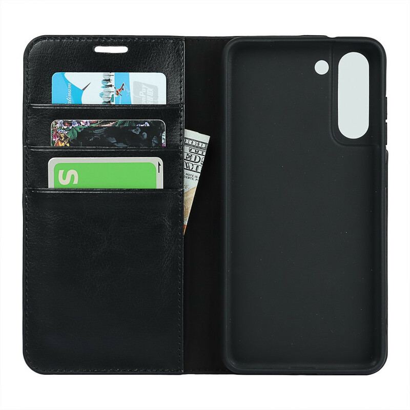 Capa De Celular Para Samsung Galaxy S21 FE Flip Cores Sugeridas De Couro Genuíno