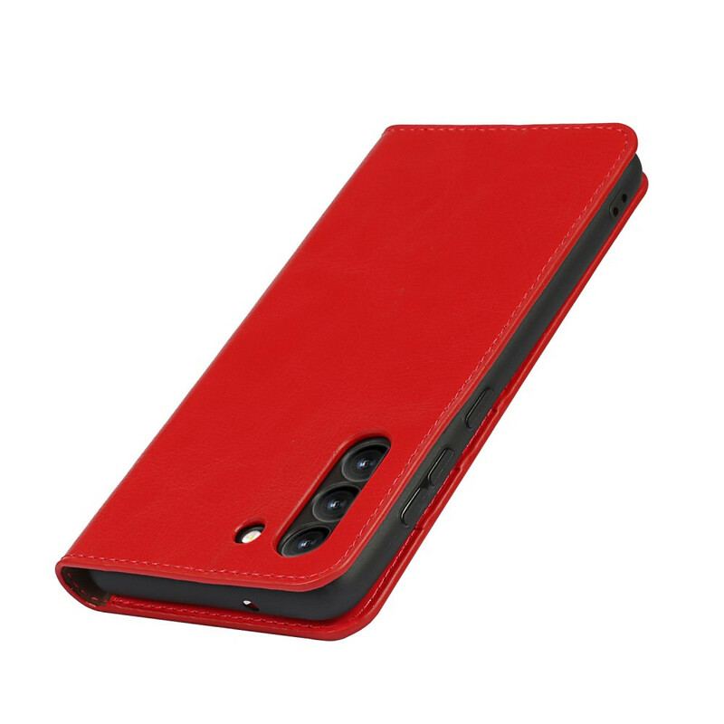 Capa De Celular Para Samsung Galaxy S21 FE Flip Couro Legitimo