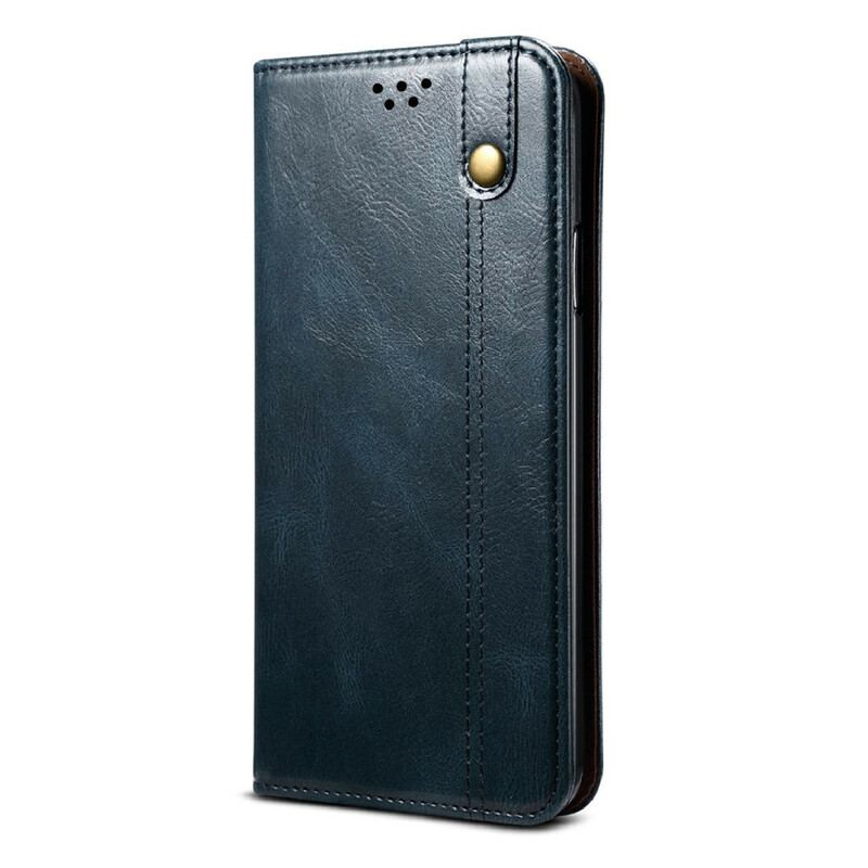 Capa De Celular Para Samsung Galaxy S21 FE Flip Couro Sintético Encerado