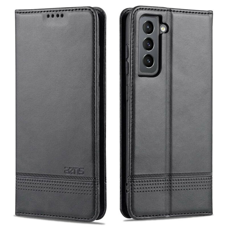 Capa De Celular Para Samsung Galaxy S21 FE Flip Estilo De Couro Azns