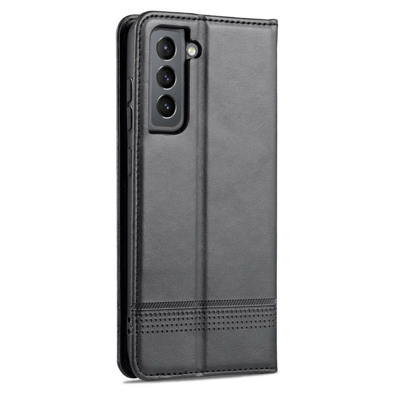 Capa De Celular Para Samsung Galaxy S21 FE Flip Estilo De Couro Azns