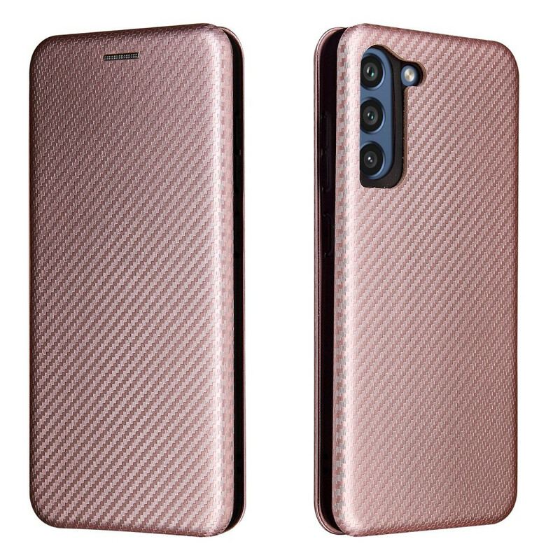 Capa De Celular Para Samsung Galaxy S21 FE Flip Fibra De Carbono