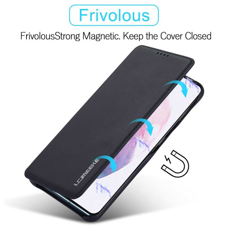 Capa De Celular Para Samsung Galaxy S21 FE Flip Lc.imeeke Efeito Couro