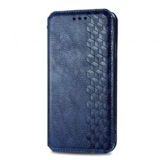 Capa De Celular Para Samsung Galaxy S21 FE Flip Textura Diamante Efeito Couro