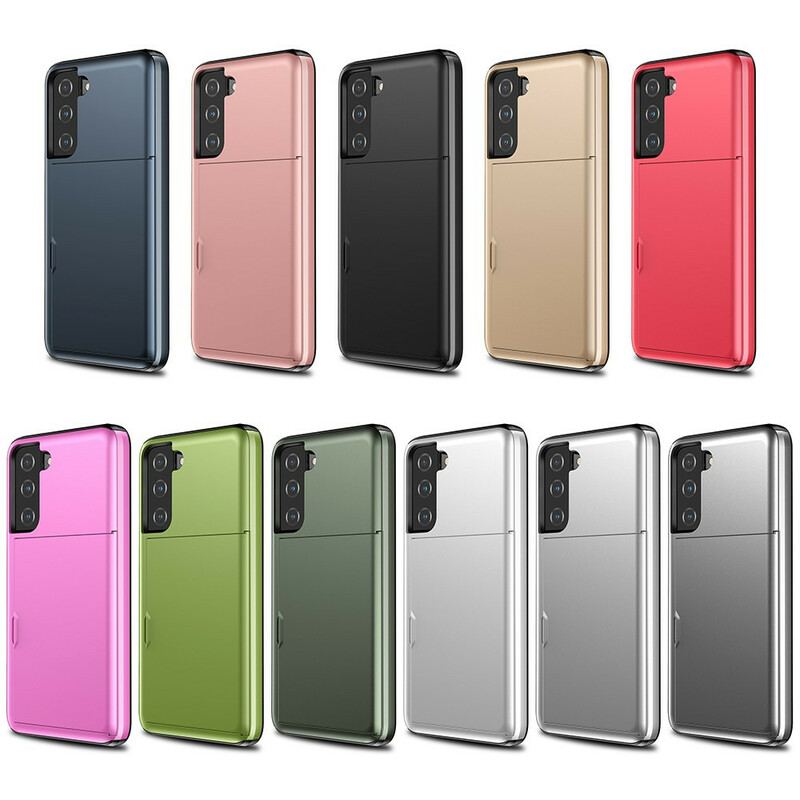 Capa De Celular Para Samsung Galaxy S21 FE Porta-cartões Com Zíper