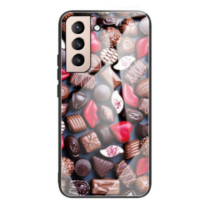 Capa De Celular Para Samsung Galaxy S21 FE Vidro Temperado Chocolate