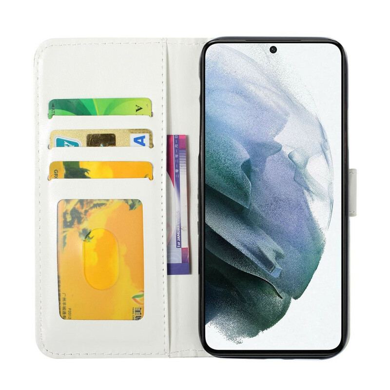 Capa De Couro Para Samsung Galaxy S21 FE Fada Mágica