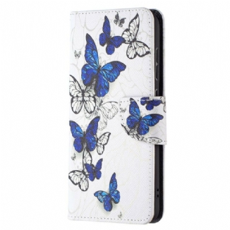 Capa Flip Para Samsung Galaxy S21 FE Borboletas Maravilhosas