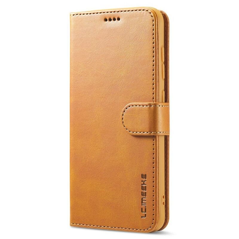 Capa Flip Para Samsung Galaxy S21 FE Lc.imeeke Efeito Couro